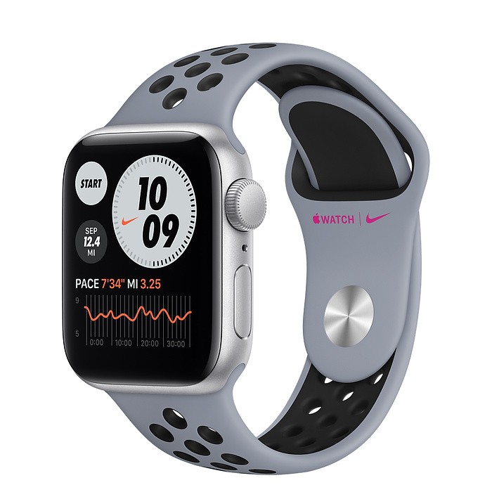 Apple Watch Nike SE (GPS) 40毫米銀色鋁金屬錶殼配Nike運動錶帶- KT COOL